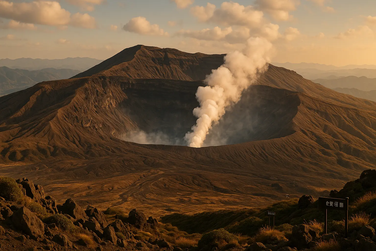 volcan japon en 3 lettres