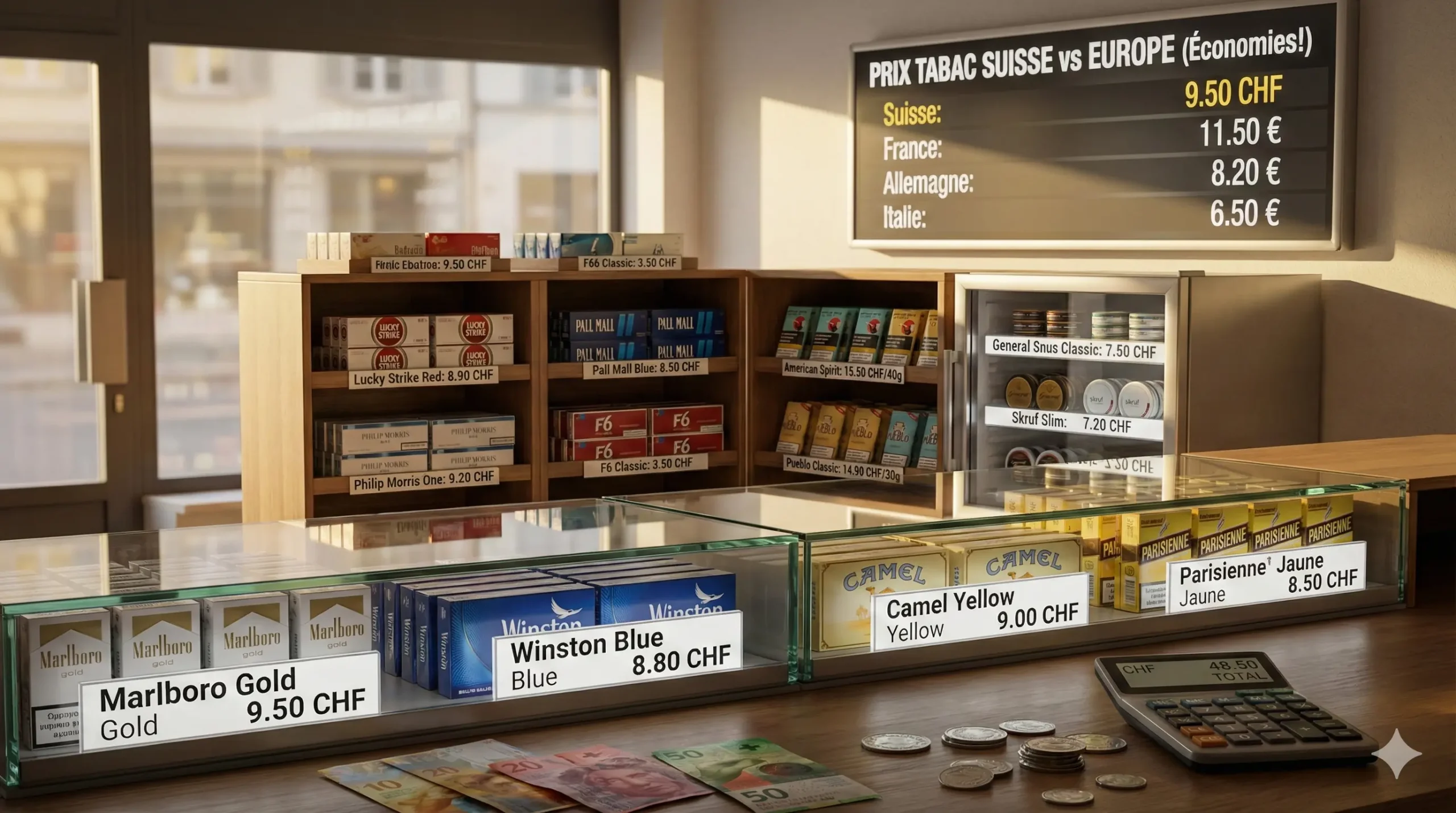 prix tabac suisse